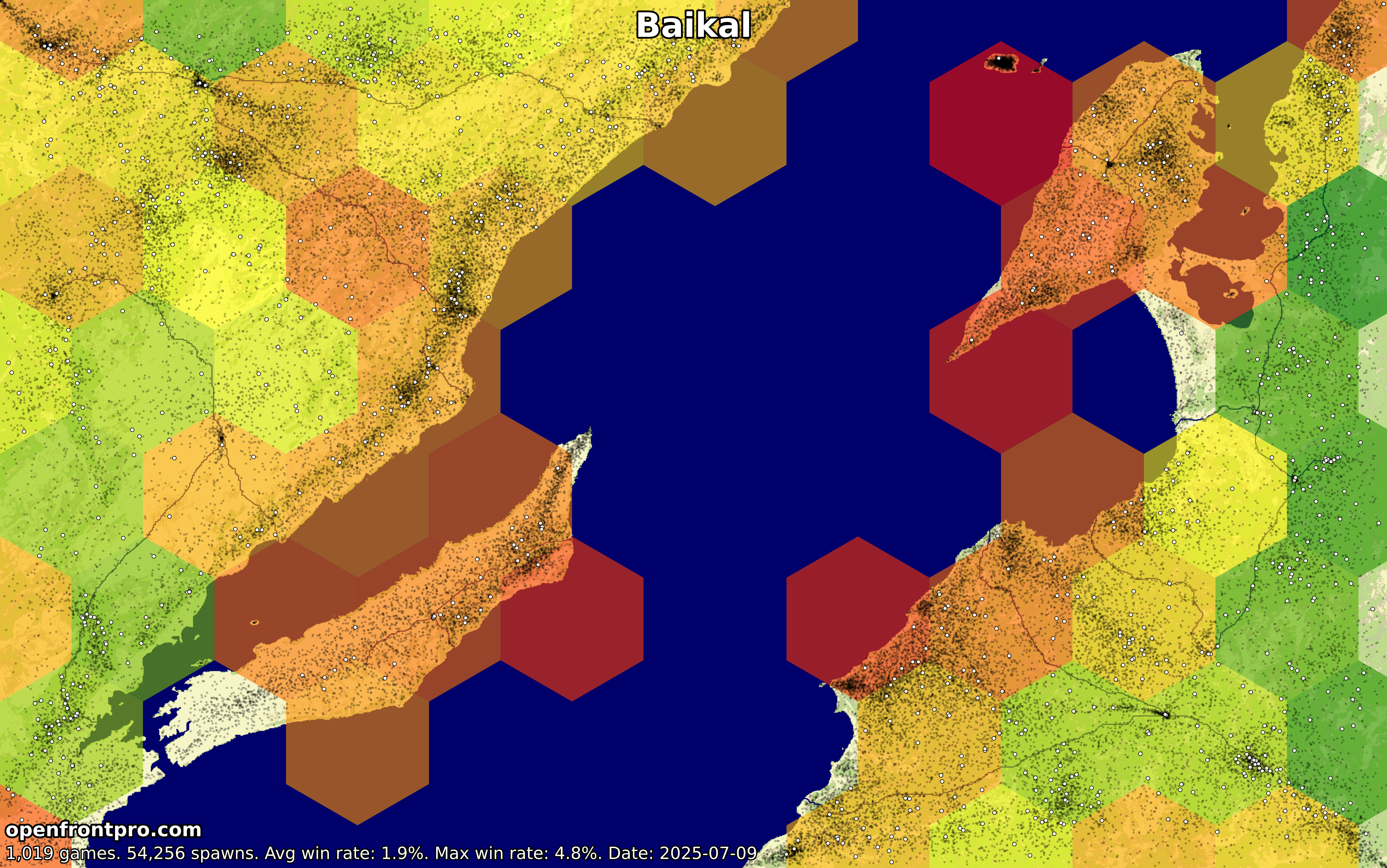 OpenFront Baikal Map Win Rates