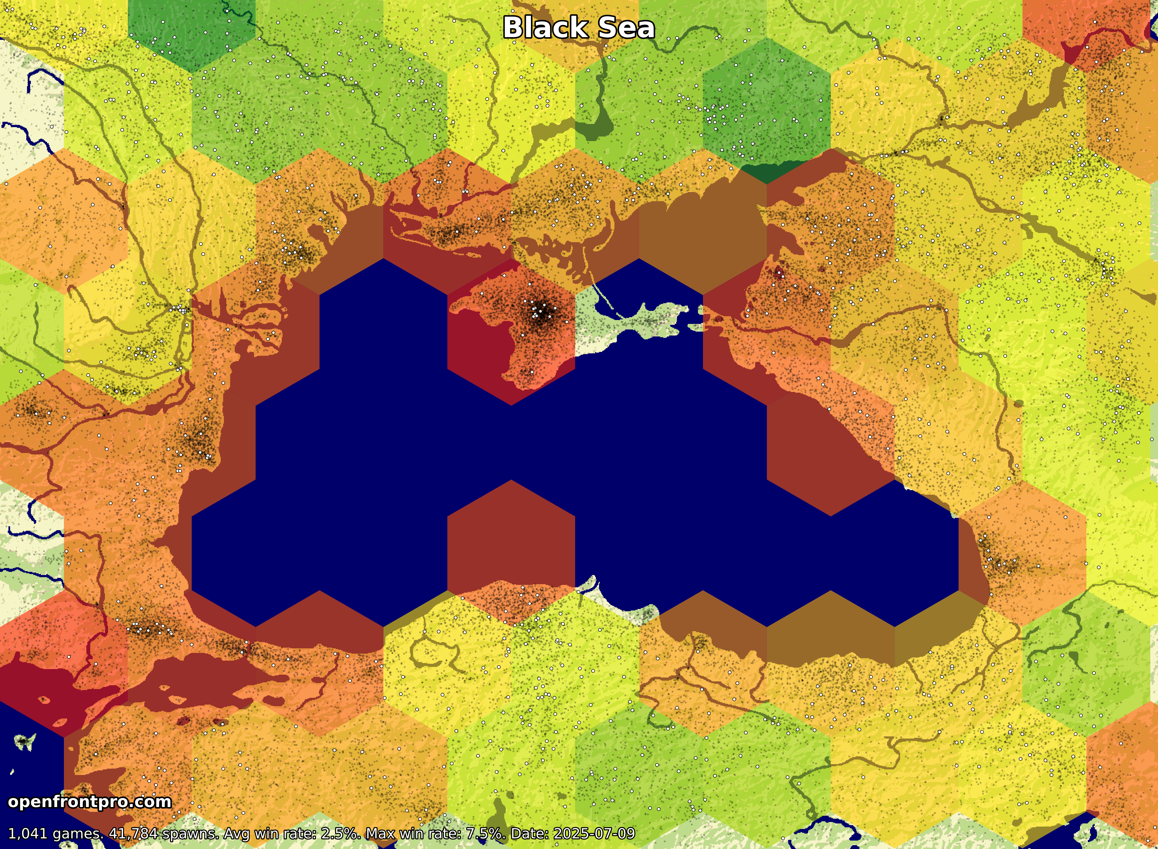 OpenFront Black Sea Map Win Rates