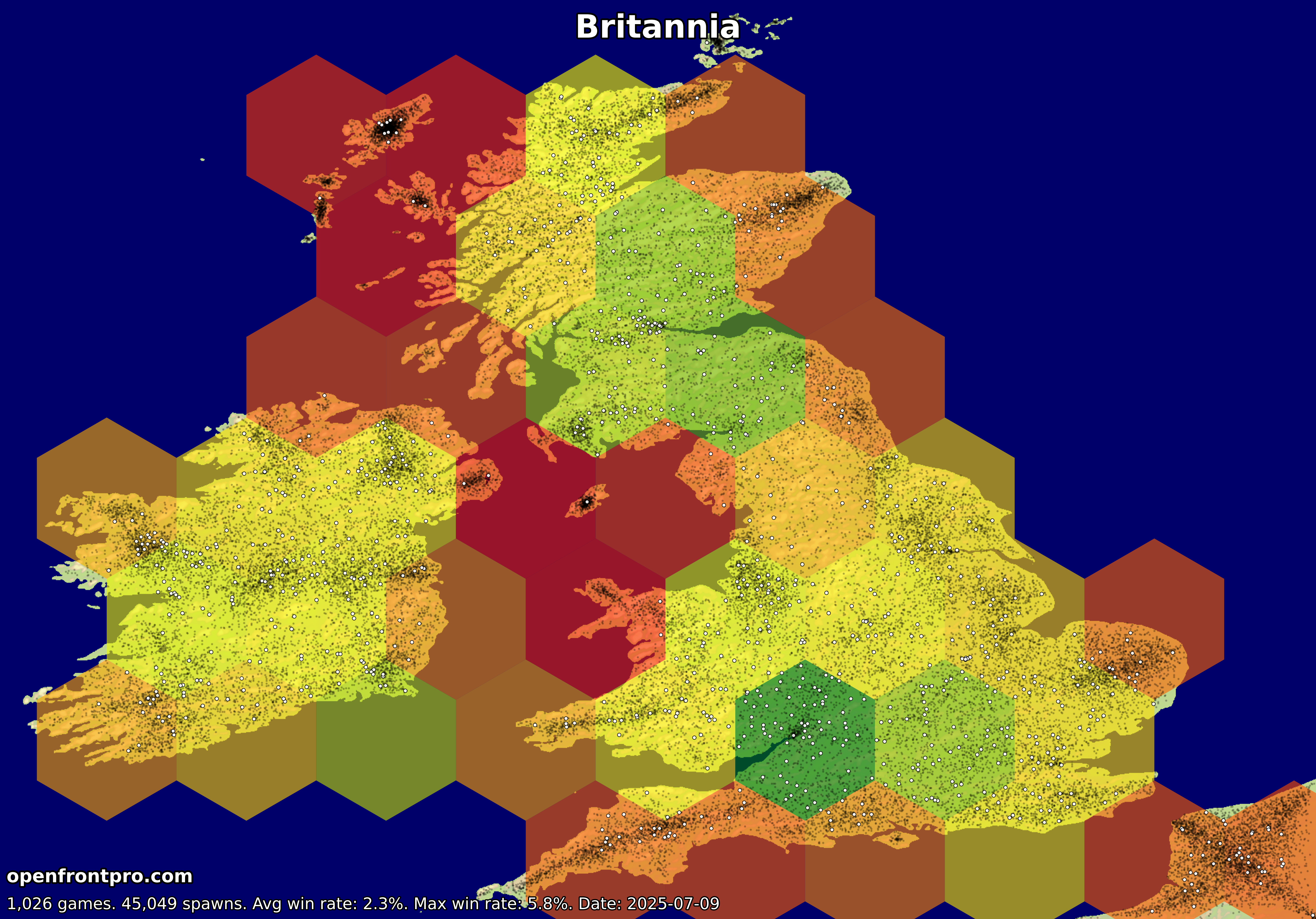 OpenFront Britannia Map Win Rates