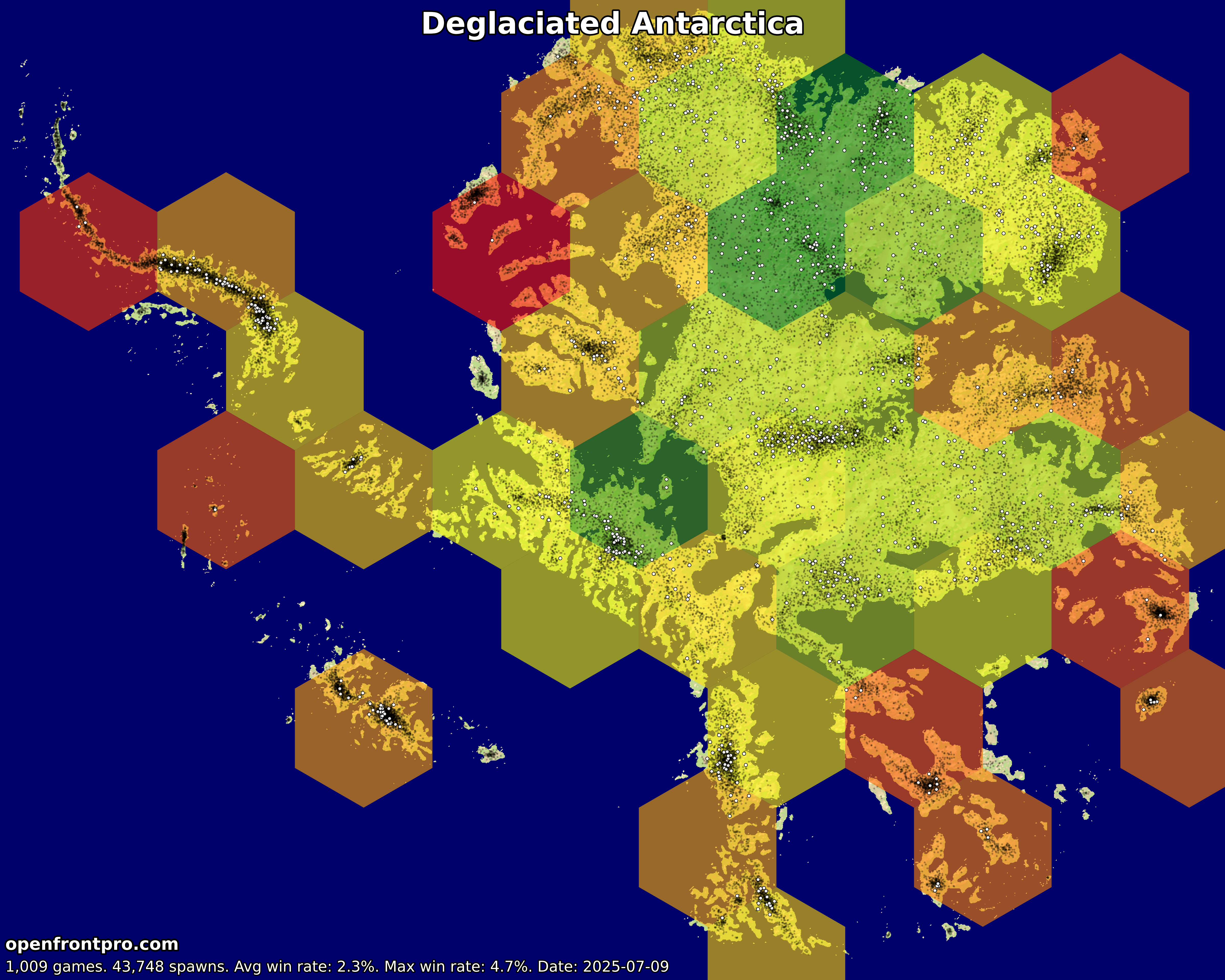 OpenFront Deglaciated Antarctica Map Win Rates