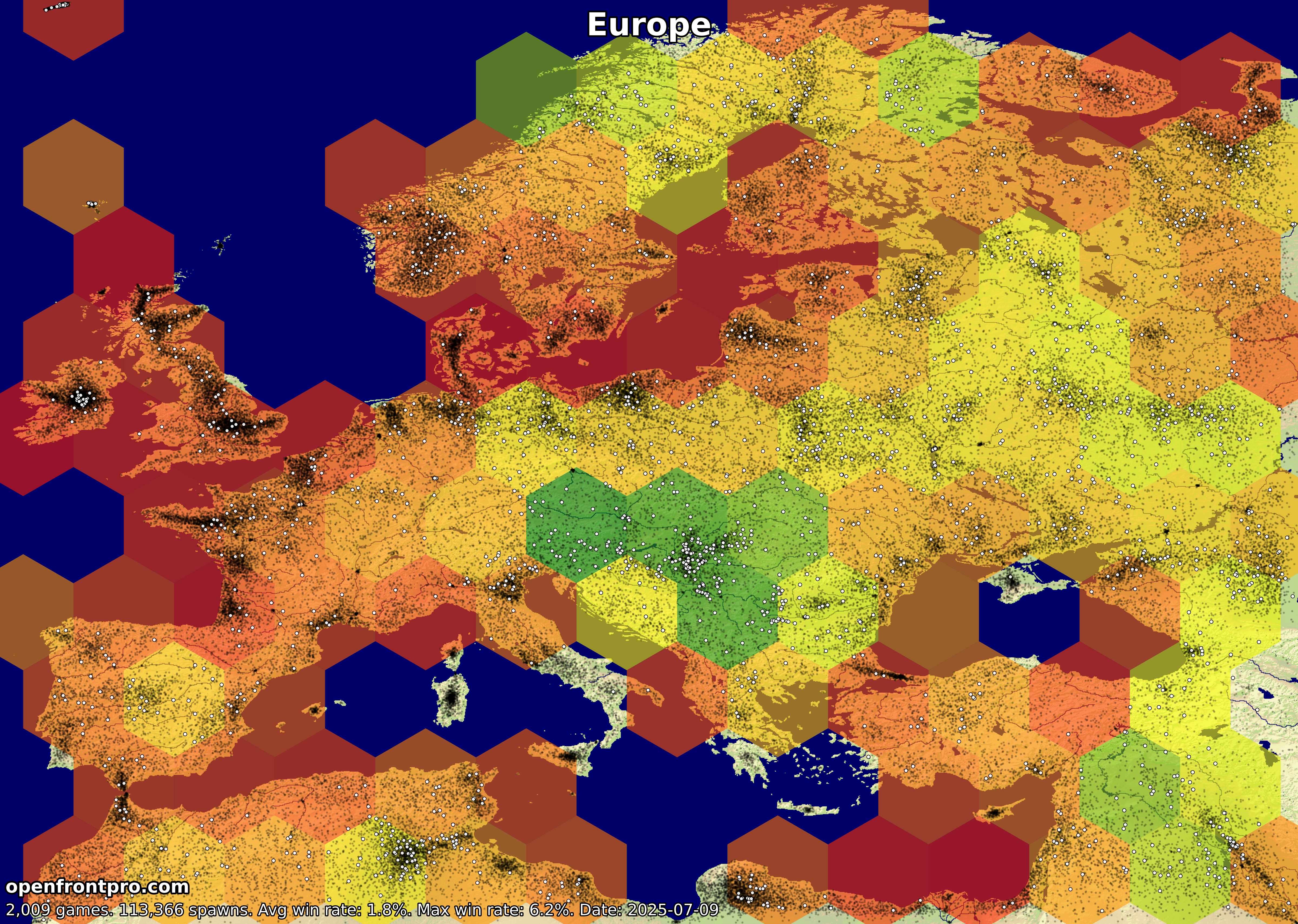 OpenFront Europa Map Win Rates