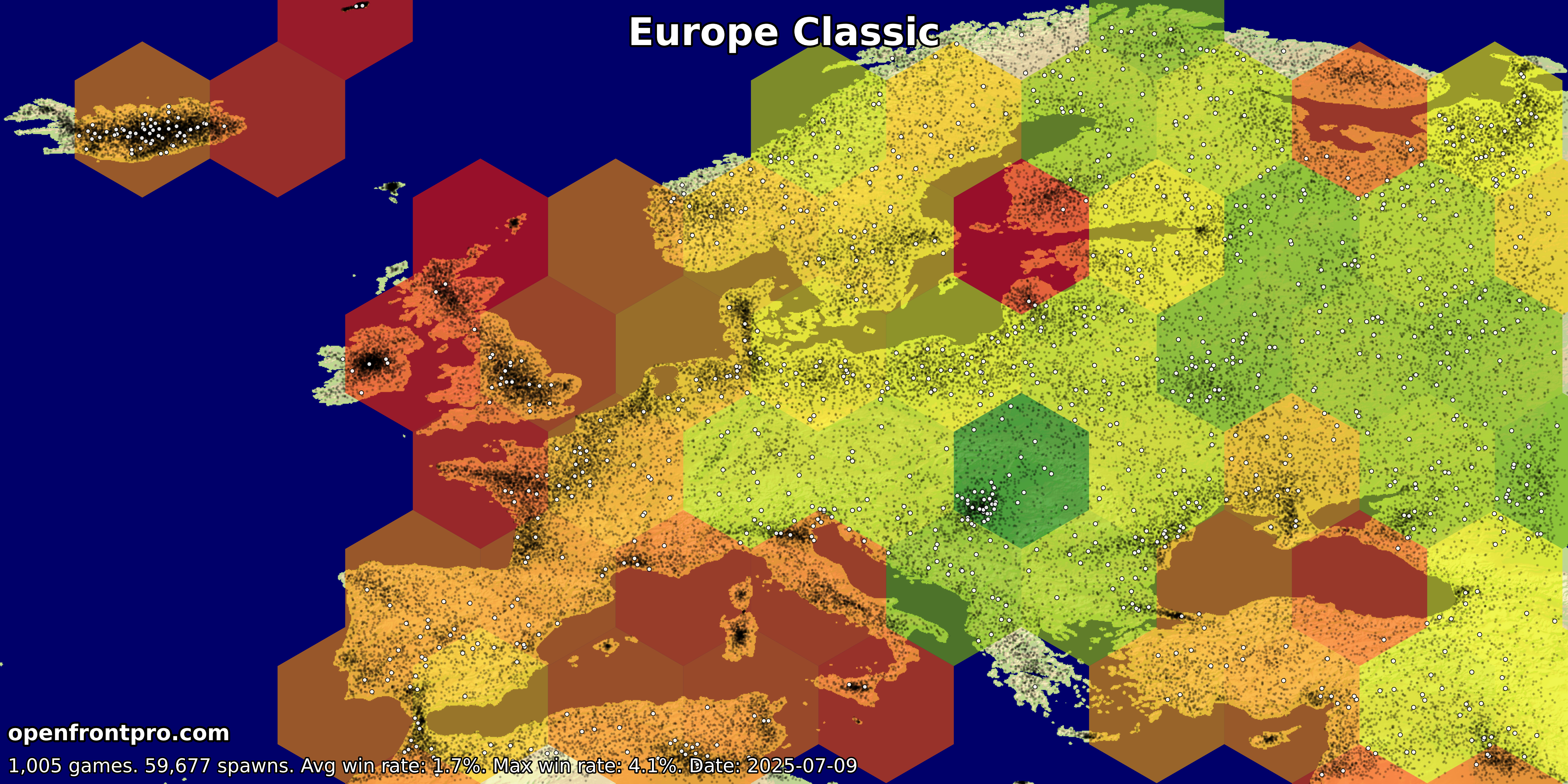 OpenFront Europe Classic Map Win Rates