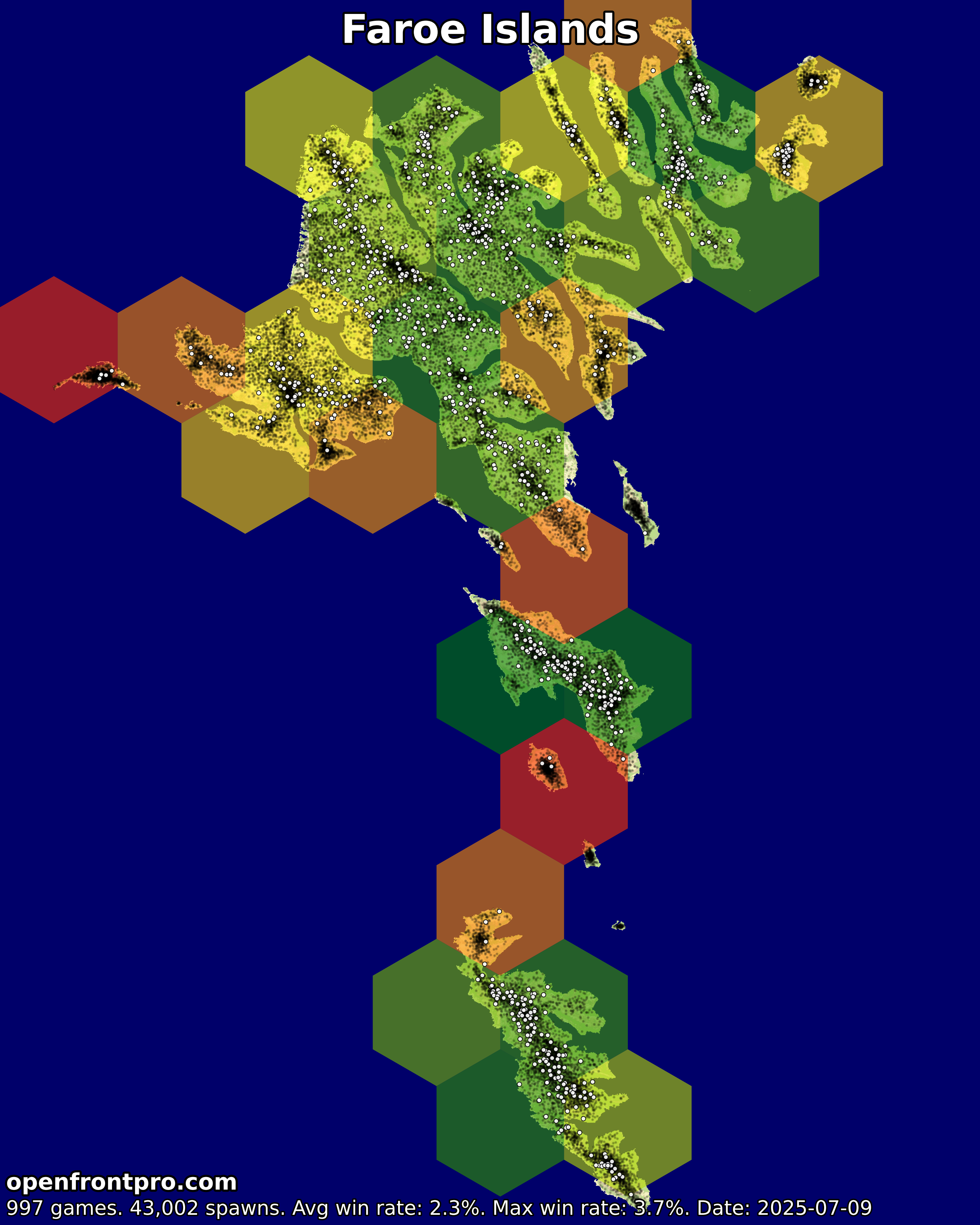 OpenFront Faroe Islands Map Win Rates