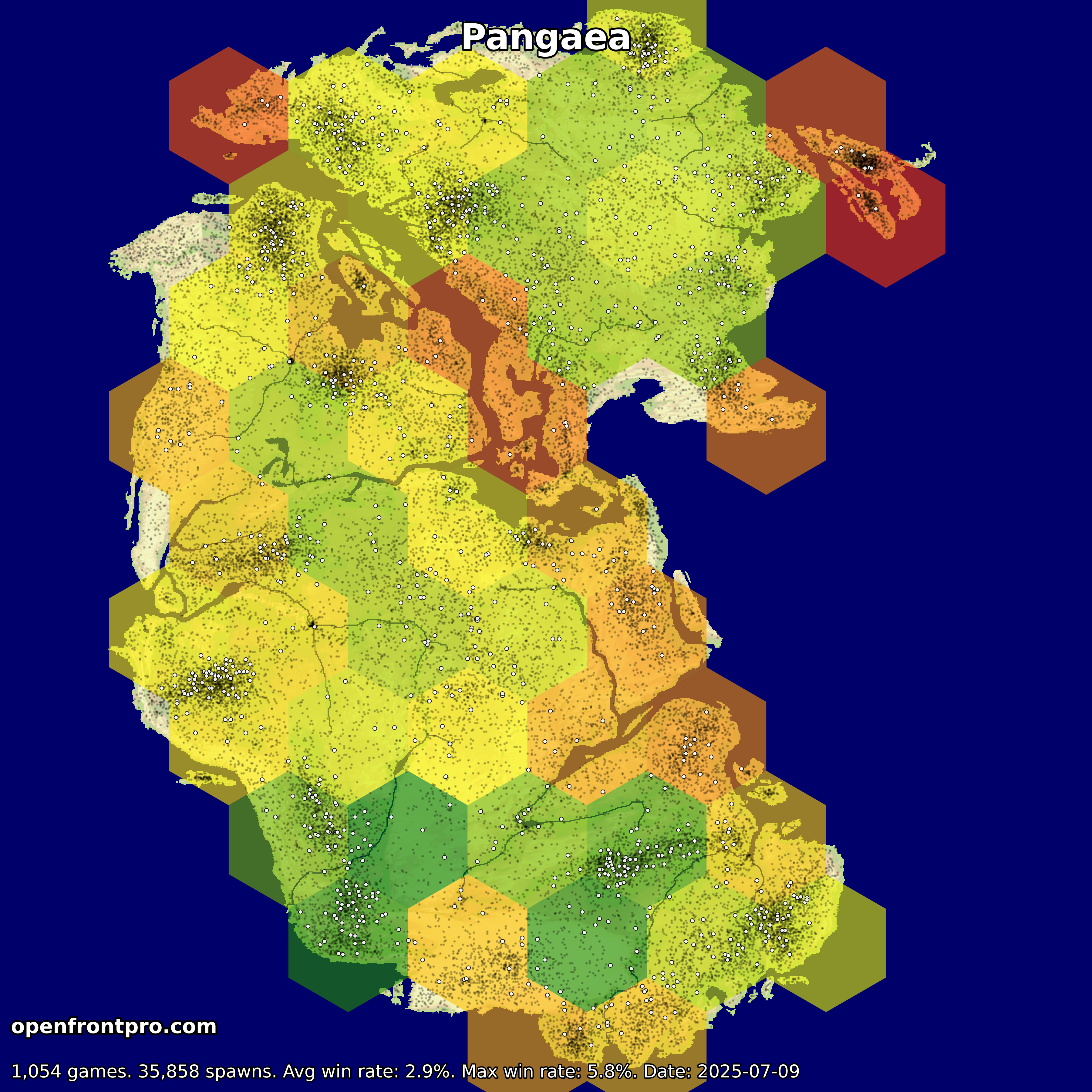 OpenFront Pangea Map Win Rates